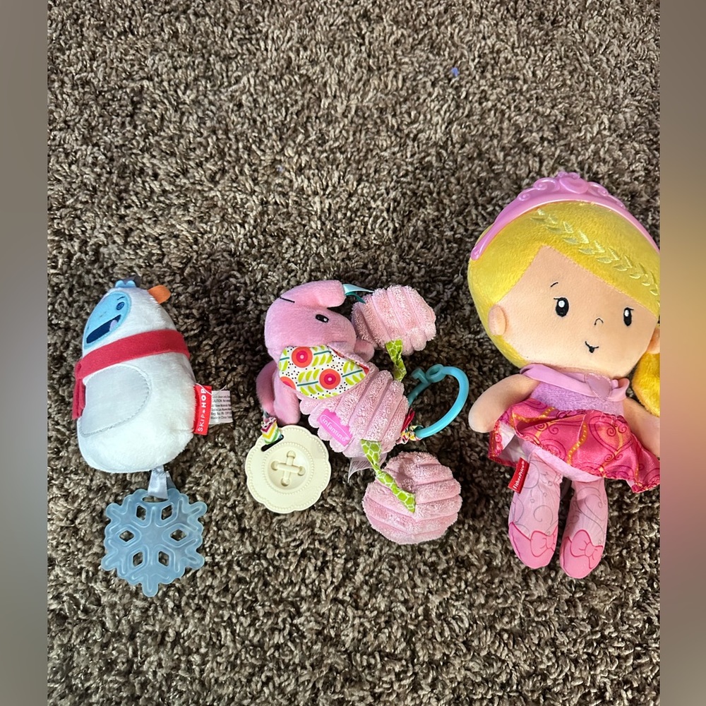Infant set of three rattles EUC